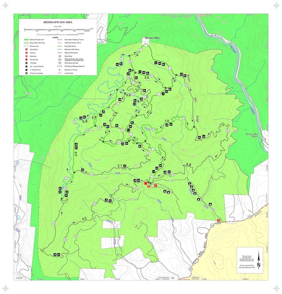 Brown Mountain Trail Map First Trail Ride On My New (To Me) Kdx.... Brown Mountain Ohv | Dirt Bike  Addicts